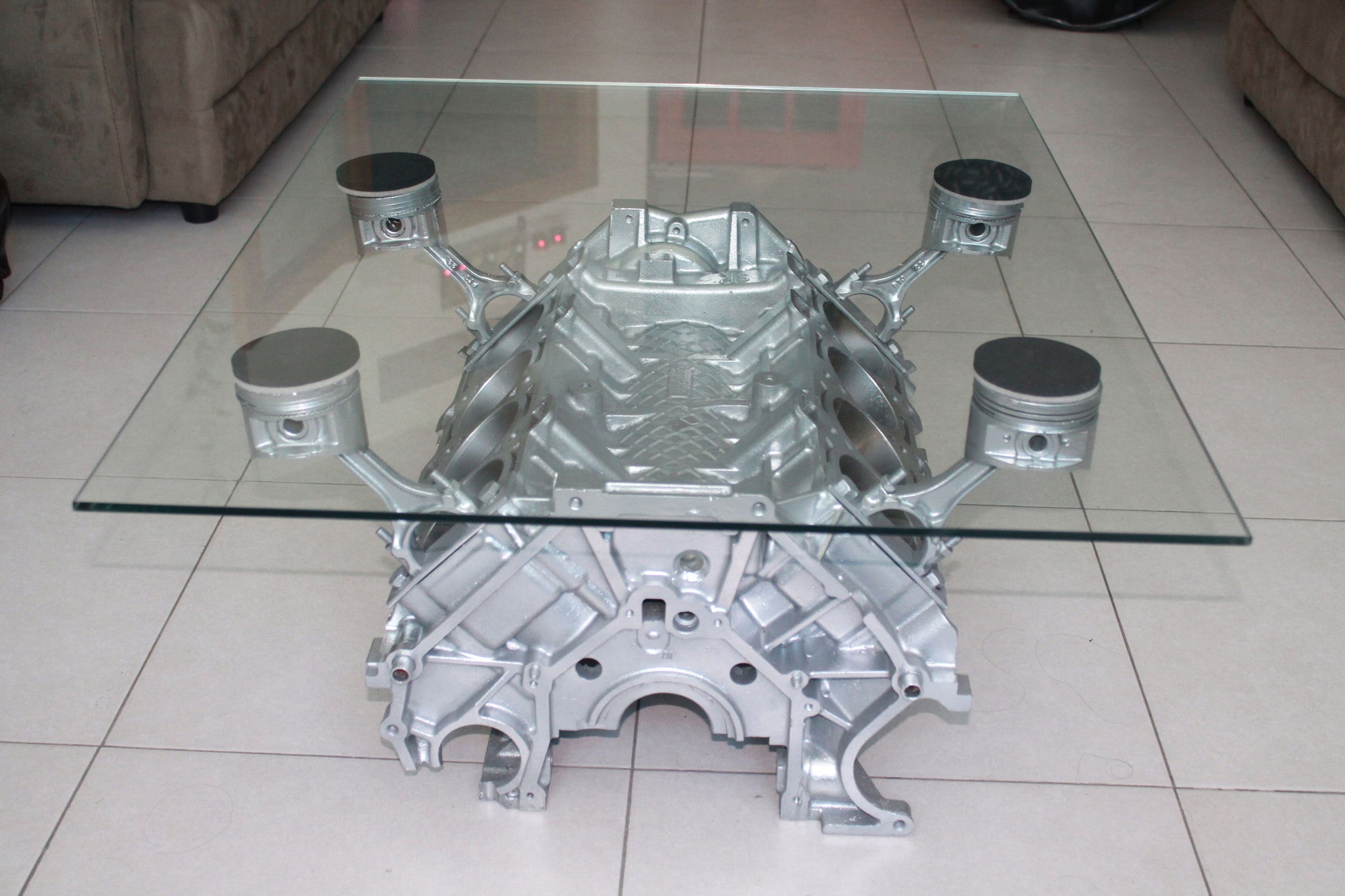 V8 Engine block coffee table – dturman.com