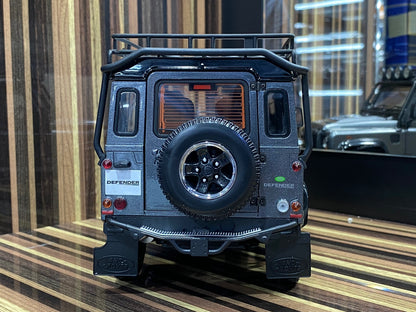 1/18 Diecast Land Rover Defender 90  Grey Kyosho Scale Model Car