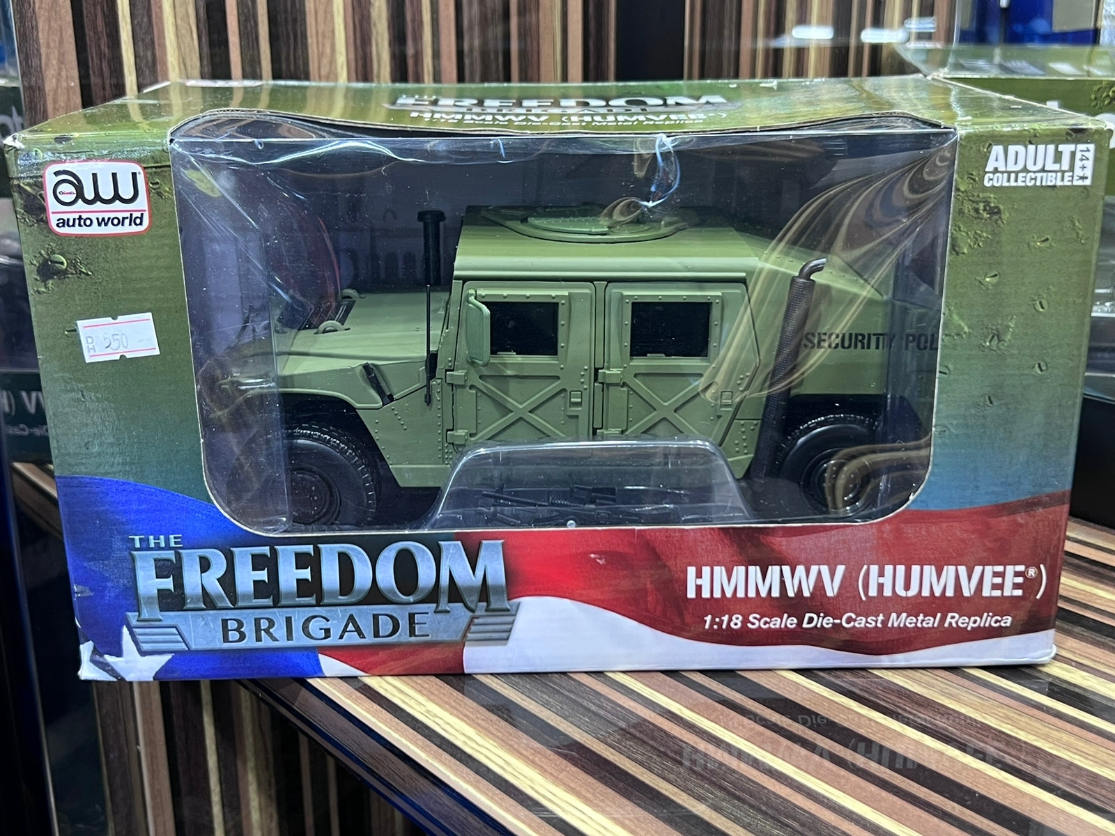 Hummer Mill Mini 1/18 Diecast Miniature Hummer HMMWV (Humvee) Auto World Model Car ...