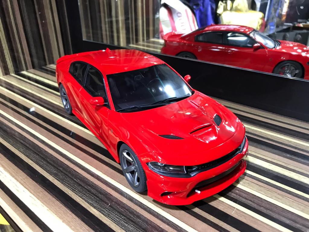 1/18 Diecast Dodge Charger SRT Hellcat Red GT Spirit Scale Model Car