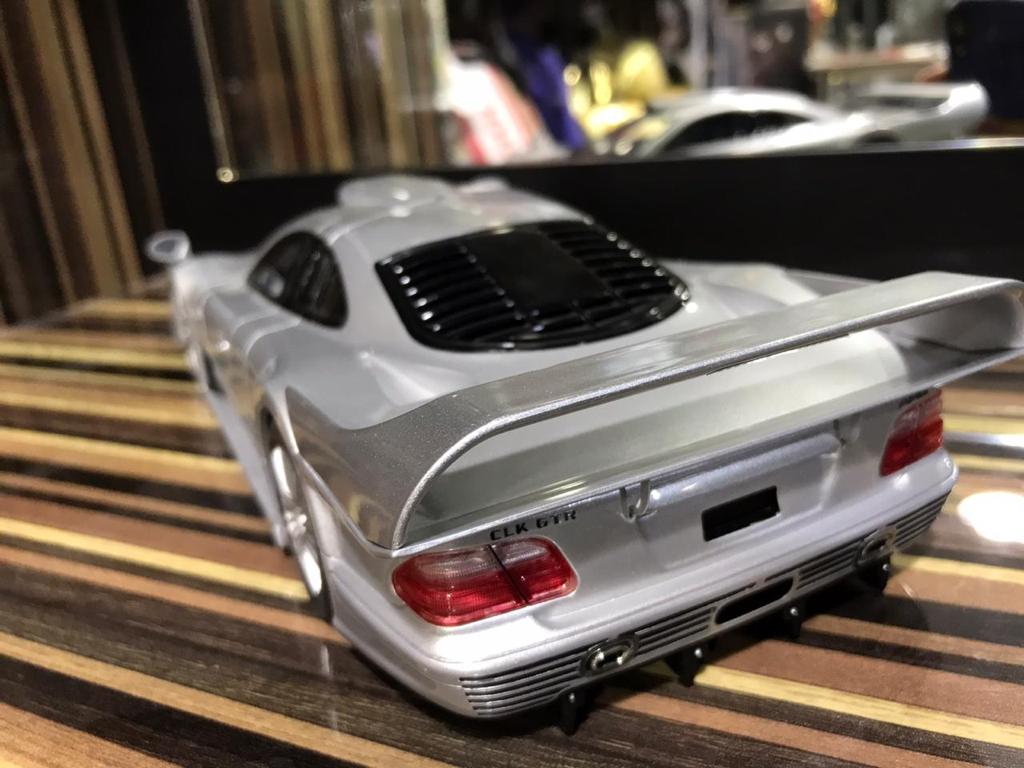 1/18 Resin Mercedes-Benz CLK GTR Silver Model Car by GT Spirit