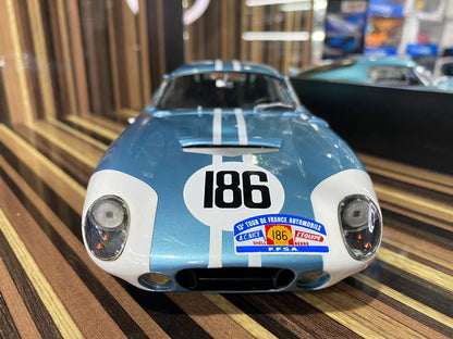 1/18 Diecast Shelby Cobra Daytona Coupe Blue & White Exoto Miniature Car