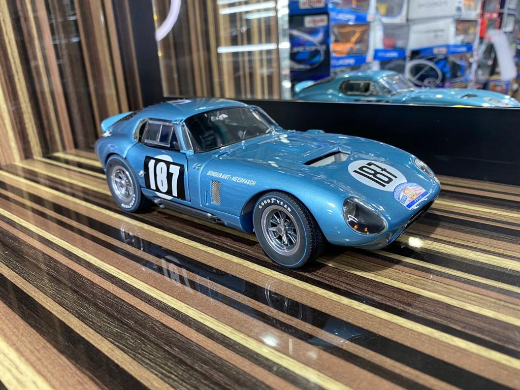 1/18 Diecast Shelby Cobra Daytona Coupe Blue Exoto Miniature Car