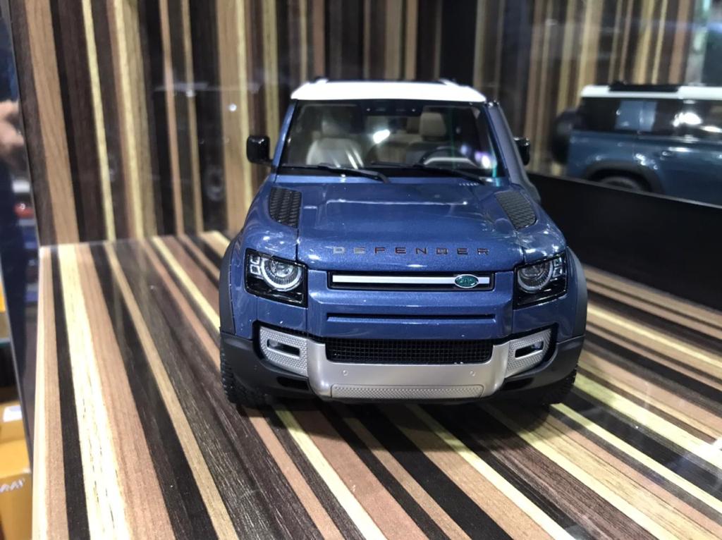 1/18 Diecast Land Rover Defender 110 Blue Almost Real Scale Model Car