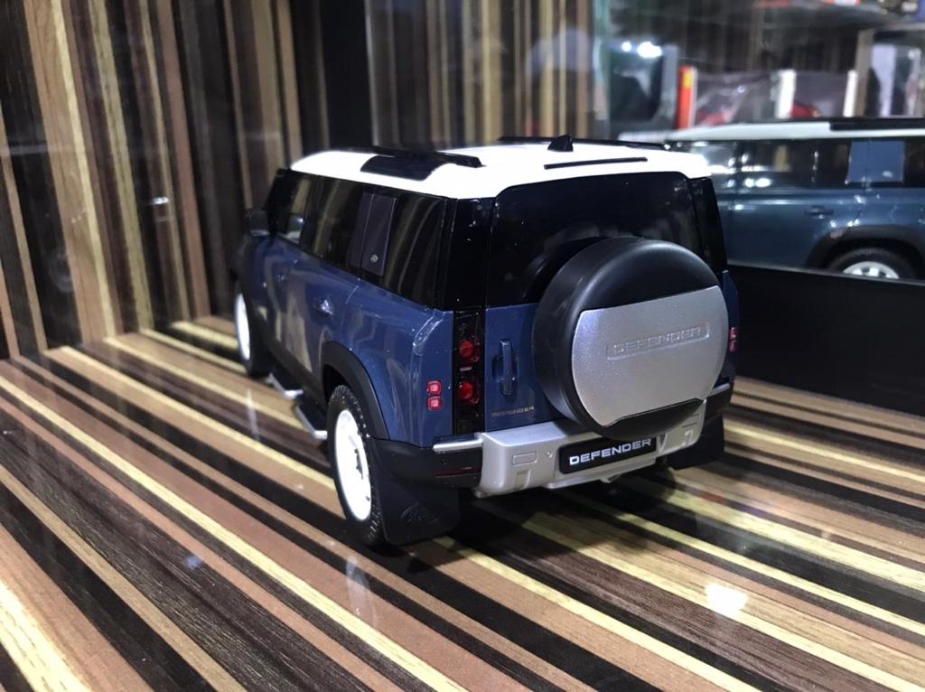 1/18 Diecast Land Rover Defender 110 Blue Almost Real Scale Model Car