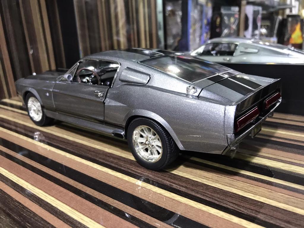 1/18 Diecast Ford Mustang Eleanor 1967 Silver Model Car by Green Light