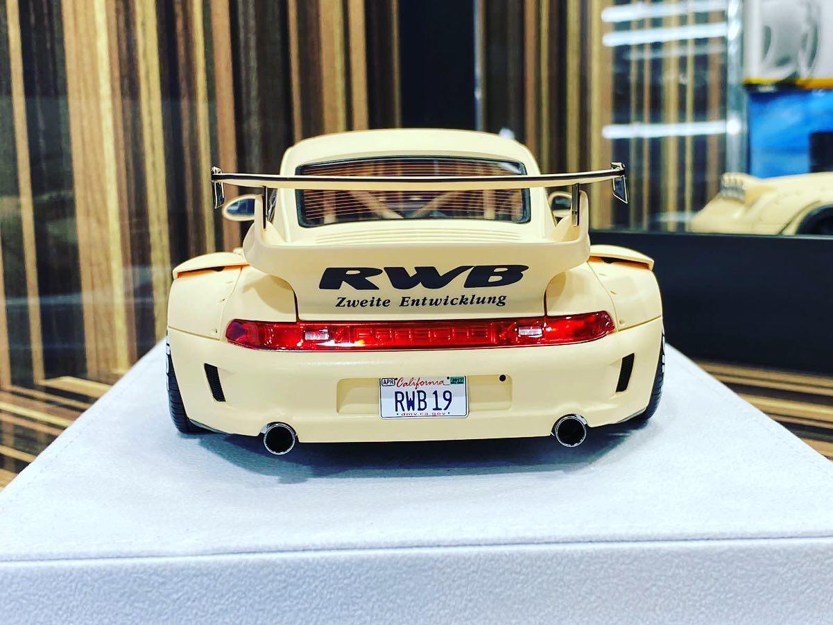 1/18 Diecast Porsche 993 RWB Sandstorm Reborn Style FuelMe Model Car