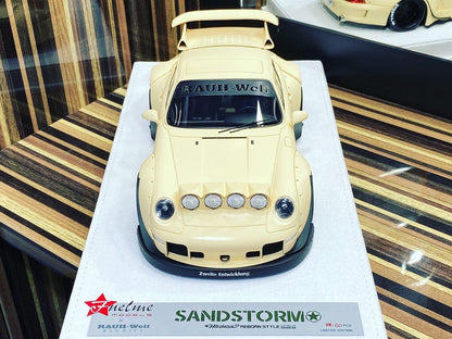 1/18 Diecast Porsche 993 RWB Sandstorm Reborn Style FuelMe Model Car