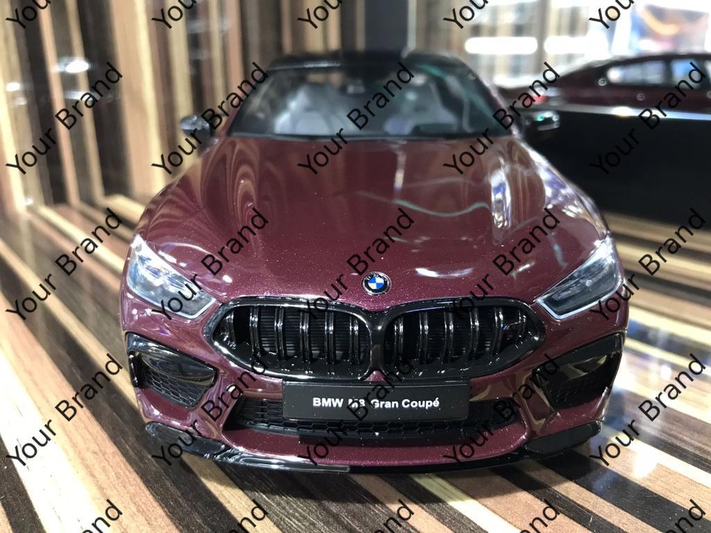 1/18 Diecast BMW M8 Grand Coupe Maroon GT Spirit Scale Model Car
