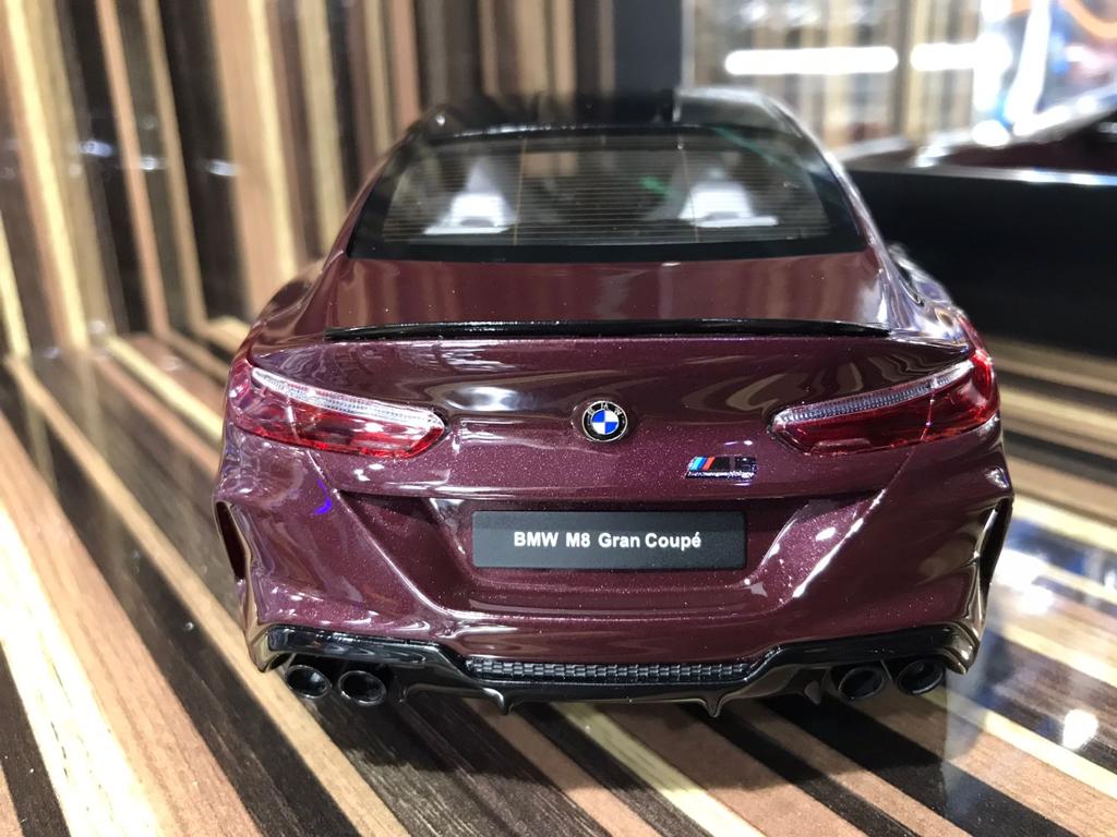 1/18 Diecast BMW M8 Grand Coupe Maroon GT Spirit Scale Model Car