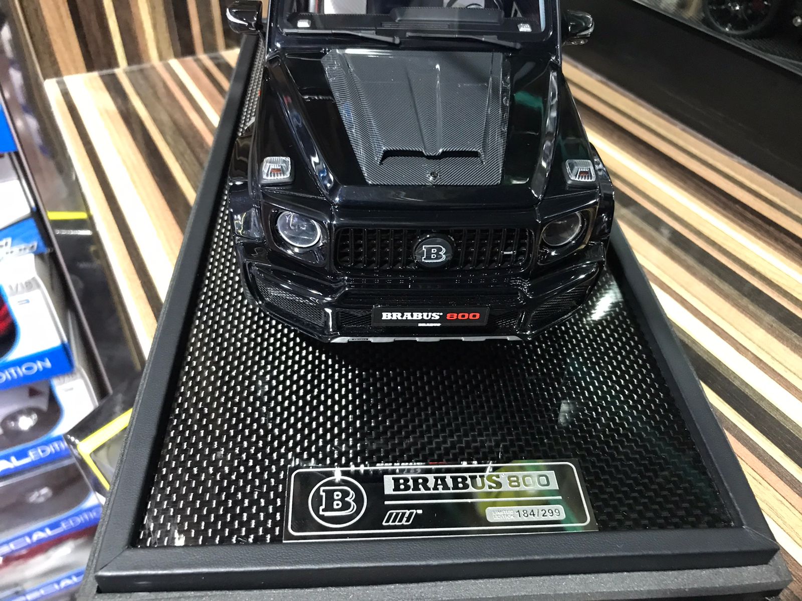 1/18 Resin Mercedes-Benz Brabus G800 G-Class  W463 2019 Black Model Car by MotorHelix