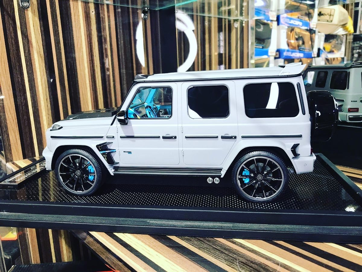 1/18 Resin Mercedes-Benz Brabus G800 G-Class  W463 2019 Grey Model Car by MotorHelix