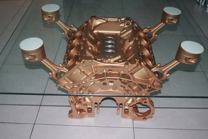 V8 Engine block coffee table