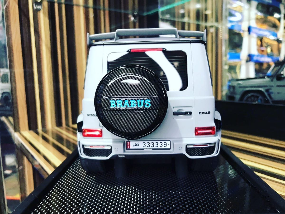 1/18 Resin Mercedes-Benz Brabus G800 G-Class  W463 2019 Grey Model Car by MotorHelix