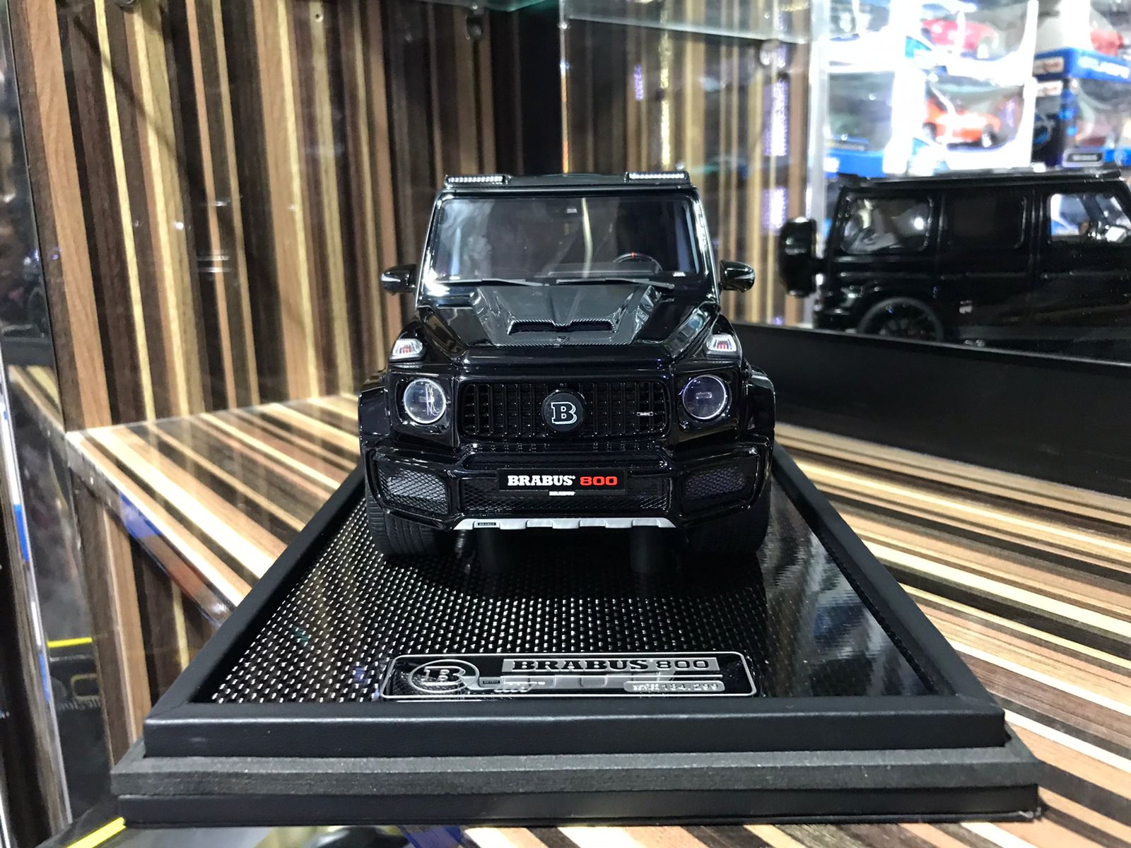 1/18 Resin Mercedes-Benz Brabus G800 G-Class  W463 2019 Black Model Car by MotorHelix