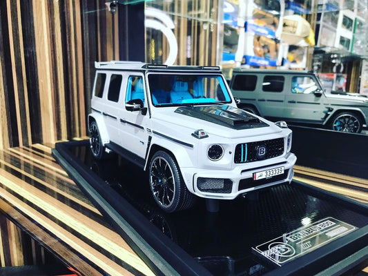 1/18 Resin Mercedes-Benz Brabus G800 G-Class  W463 2019 Grey Model Car by MotorHelix