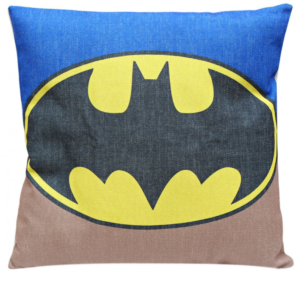 Batman Logo Print Cushion Cover