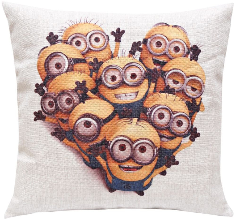 Minions Print Cushion Cover