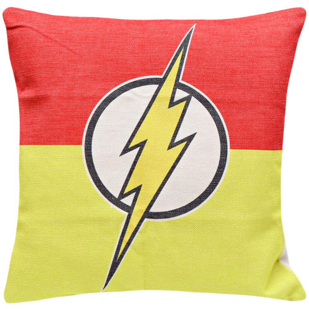 Flash Logo Print Cushion Cover - dturman.com