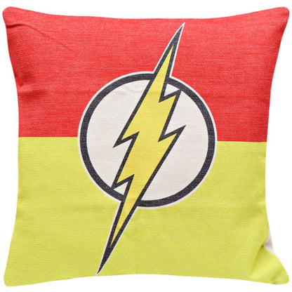 Flash Logo Print Cushion Cover