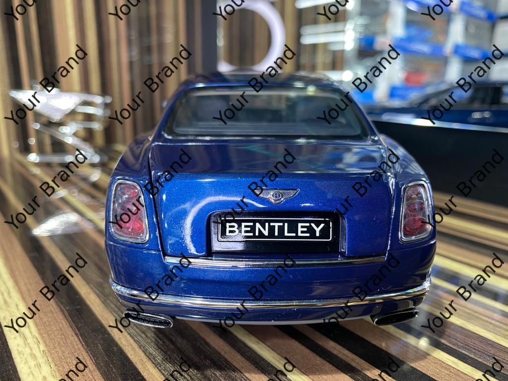1/18 Diecast Bentley Mulsanne Speed Blue Kyosho Scale Model Car