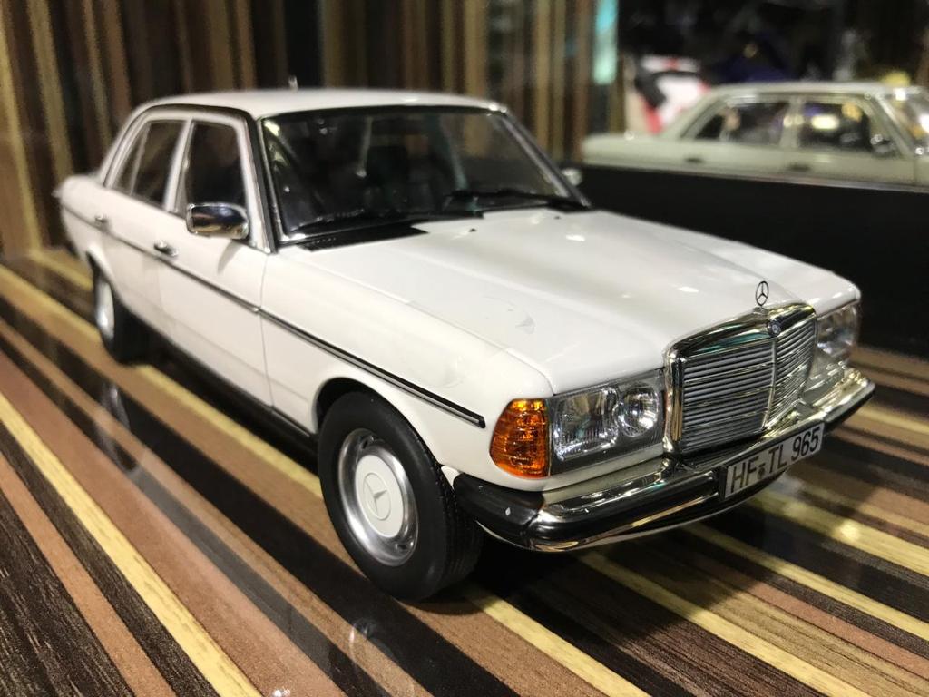 1/18 Diecast Mercedes-Benz 200 1982  White Norev Scale Model Car