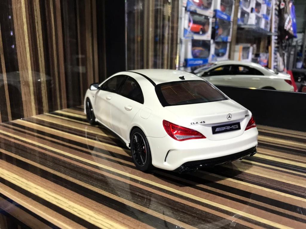 1 18 Resin Mercedes Benz CLA 45 White Model Car by GT Spirit dturman