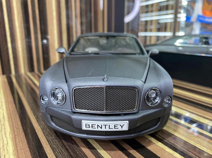 1/18 Diecast Bentley Mulsanne Speed Grey Kyosho Scale Model Car