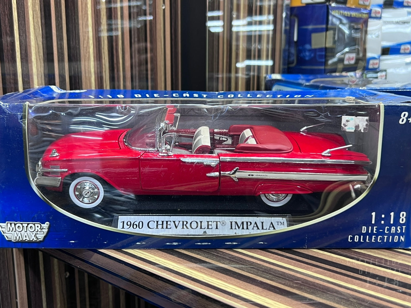 1/18 Diecast Chevrolet Impala 1960 Red Model Car by Motormax