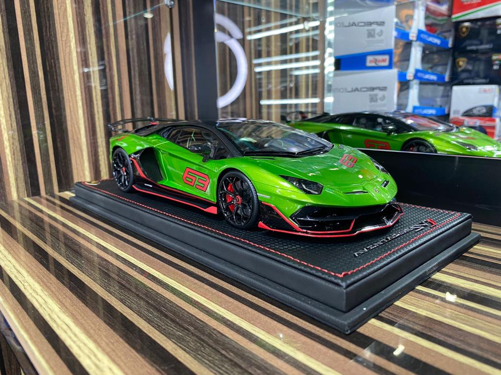 1/18 Resin Lamborghini Aventador SVJ Green by MR