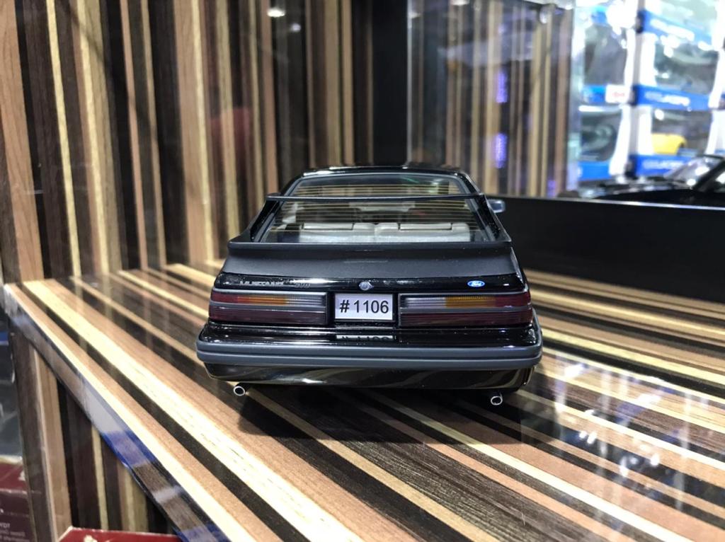1/18 Diecast Ford Mustang SVO Black Model Car by GMP
