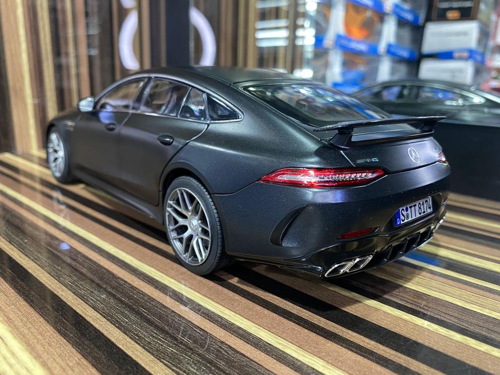1/18 Diecast Mercedes-Benz GT 63S 4Matic Dark Grey Norev Scale Model Car