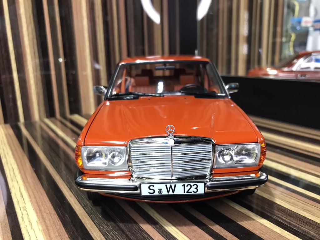1/18 Diecast Mercedes-Benz 200 W123 Orange Norev Scale Model Car