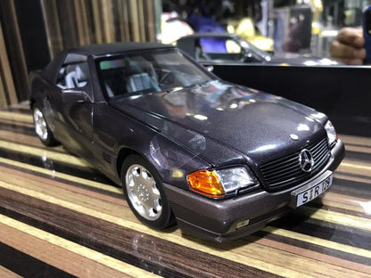 1/18 Diecast Mercedes-Benz 500SL Dark Grey Norev Scale Model Car