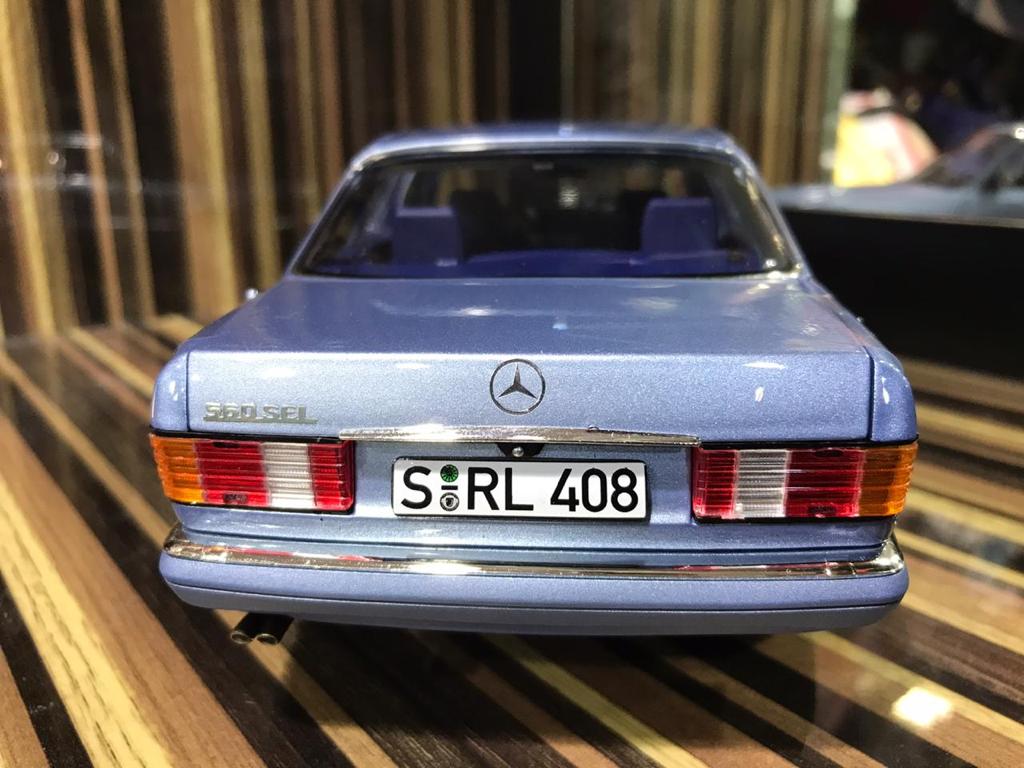 1/18 Diecast Mercedes-Benz 560 SEL 1991 Blue Norev Scale Model Car