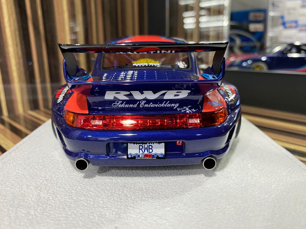 1/18 Diecast Porsche RWB Royale Ocean Blue FuelMe Scale Model Car ...