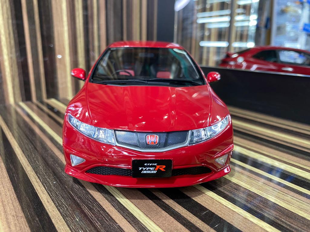 1/18 Resin Honda Civic Type R 2007 Red Model Car by Otto