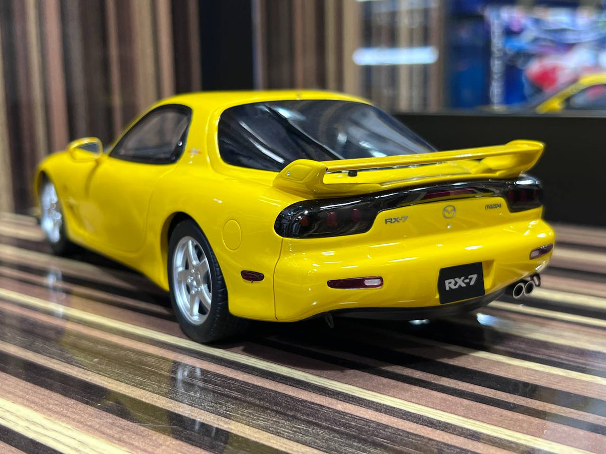 Yellow Rx7 Toy 1/18 Resin Mazda RX-7 Yellow Model Car by Otto – dturman.com