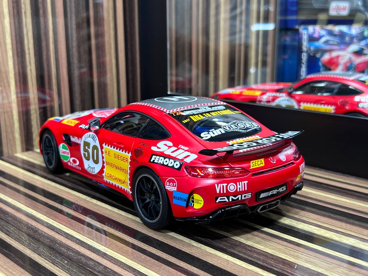 1/18 Diecast Mercedes-Benz AMG GTR Red Almost Real Scale Model Car