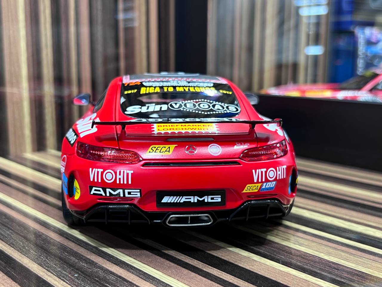 1/18 Diecast Mercedes-Benz AMG GTR Red Almost Real Scale Model Car