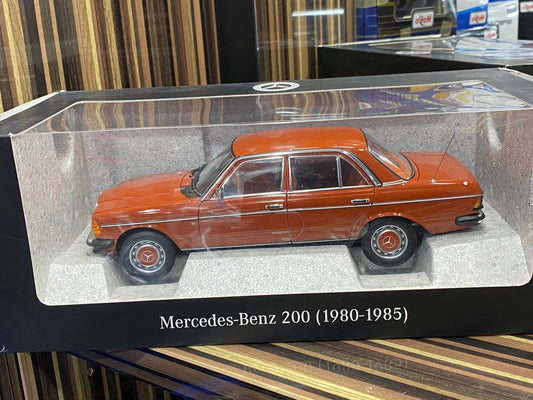 1/18 Diecast Mercedes-Benz 200 W123 Red Norev Scale Model Car