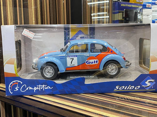 1/18 Diecast Volkswagen Beetle 1303 Blue Solido Model Car