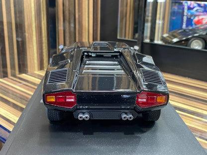 1/18 Diecast Lamborghini Countach LP 400 Black Kyosho Scale Model Car