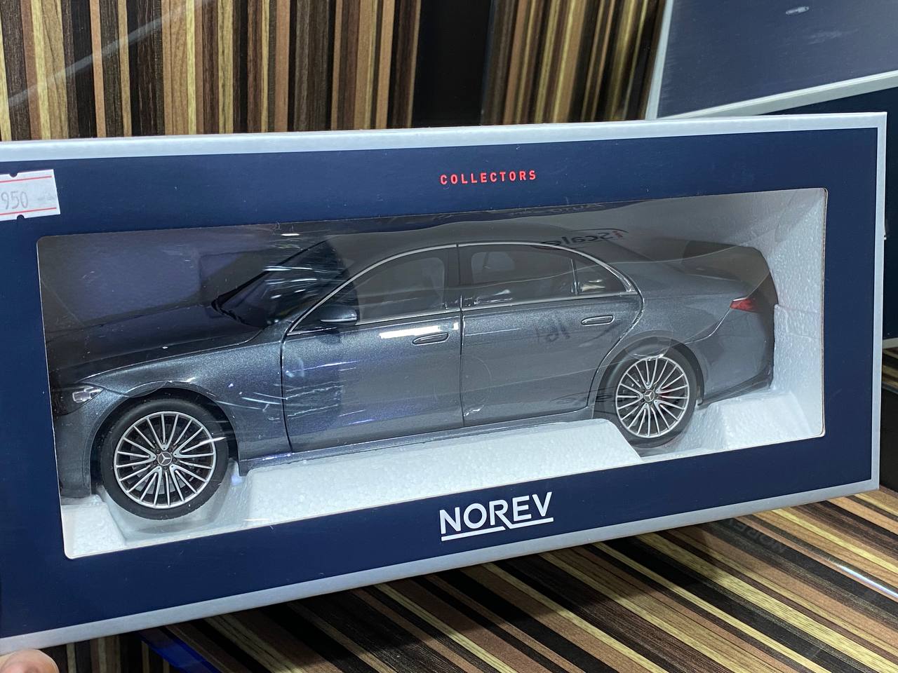 1/18 Diecast Mercedes-Benz S-Class AMG Line 2021 Grey Norev Scale Model Car