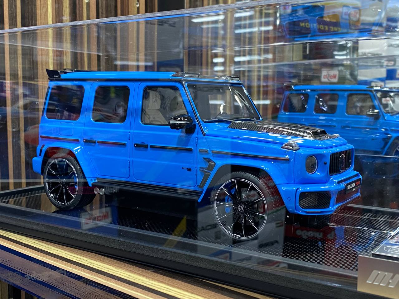 1/18 Resin Mercedes-Benz Brabus 800 Blue Model Car by Motorhelix