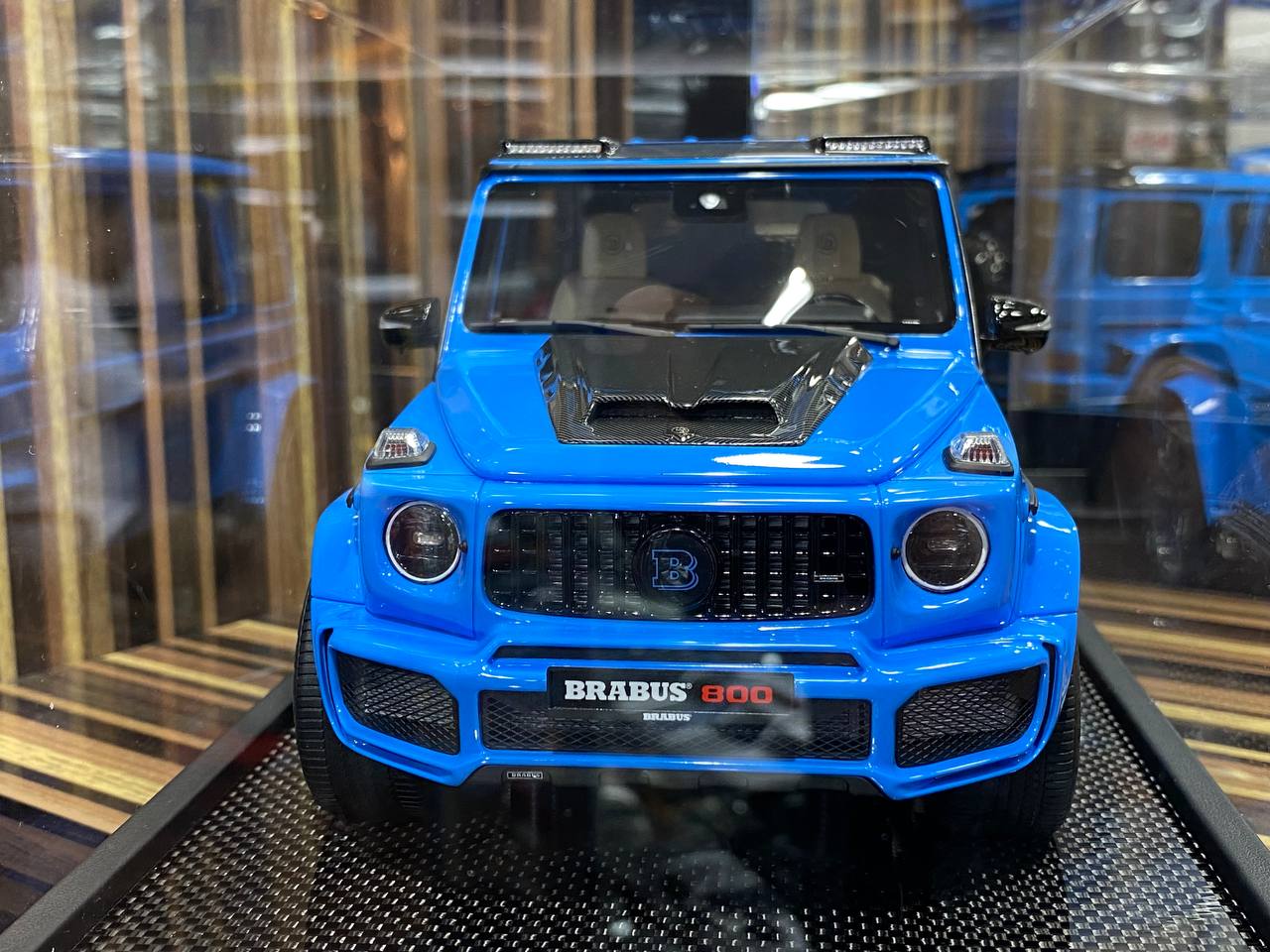 1/18 Resin Mercedes-Benz Brabus 800 Blue Model Car by Motorhelix