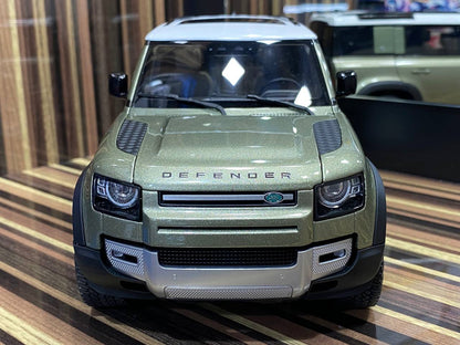 1/18 Diecast Land Rover Defender 110 2020 Green Almost Real Scale Model Car