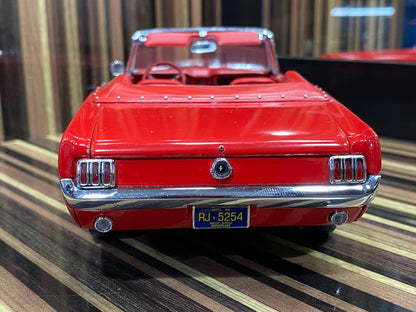 1/18 Diecast Ford Mustang Cabrio Red Model Car by Presicion Collection