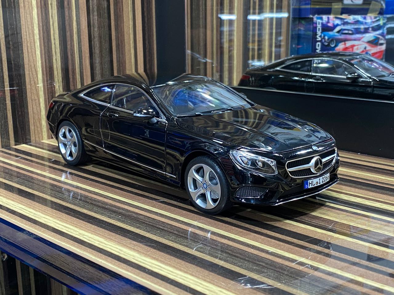 1/18 Diecast Mercedes-Benz S-Class Coupe 2014 Black Norev Scale Model Car