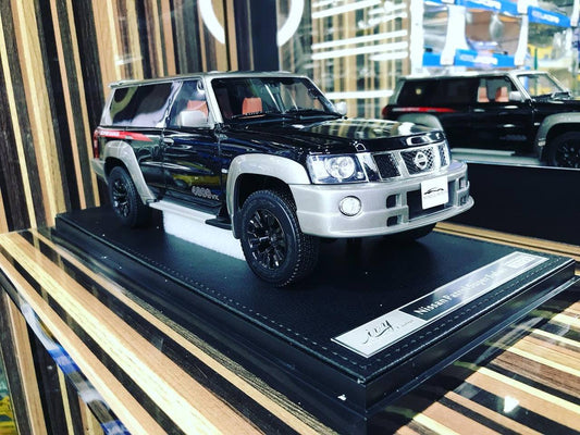1/18 Diecast Nissan Patrol Super Safari Black IVY Models Scale Model Car